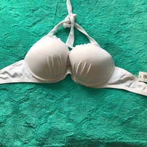 Pour Moi Padded Underwire White Bikini Top